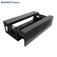 OEM/WUPRO Smart Projector Cabinet Motorized Laser TV MDF Frame Sliding Tray Home Cinema Ultra Short Throw Projector Stand