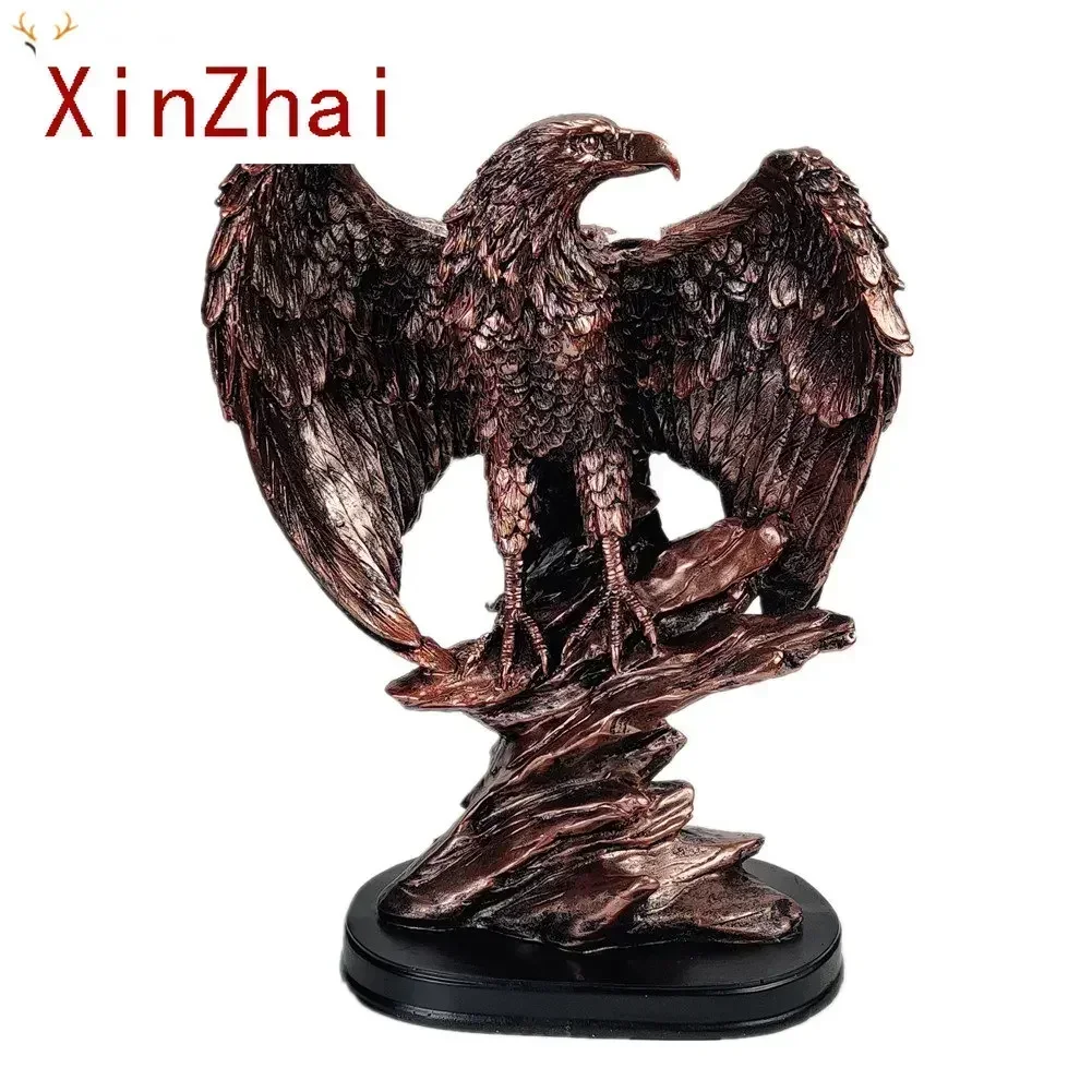 

Vilead Resin Eagle Statue Feng Shui Fortune Animal Figurines Office Gift Decoration Wild Home Room Decor Pop Art Ornaments House