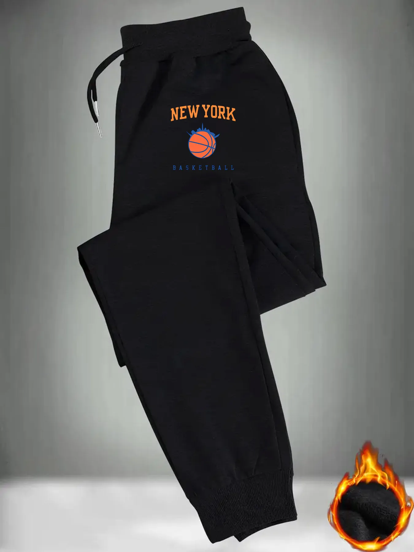 2026 New Men's Basketball Print Casual Sports Pants Elastic Drawstring Waist Comfortable Sweatpants streetwear streetwear