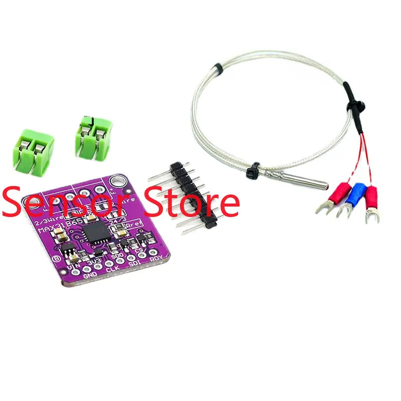 5PCS MAX31865 Platinum Resistance Temperature Sensor Detector Module  Acquisition RTD/PT100-PT1000