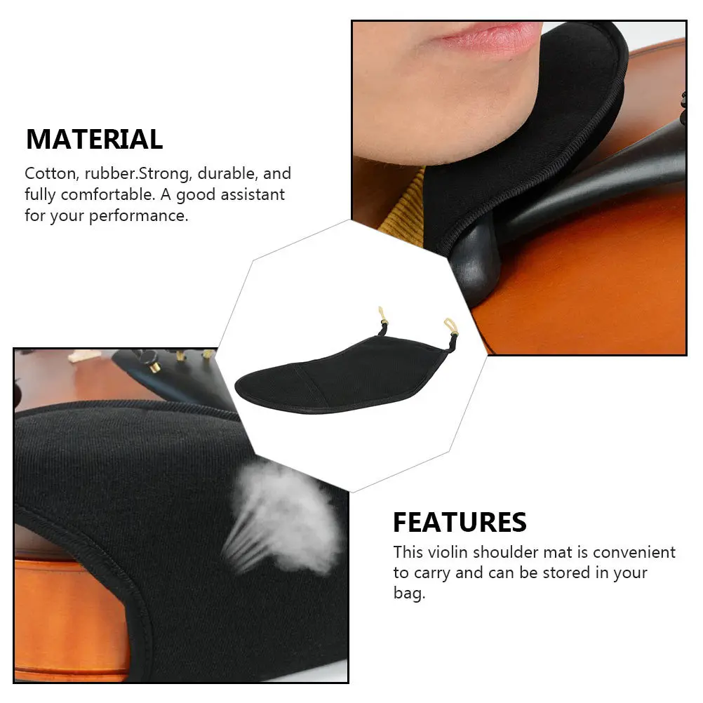 

1pc Violin Shoulder Rest 1/2 Size Portable Durable Chin Pad For Students Professionals Cotton Violin Accessories Instrument