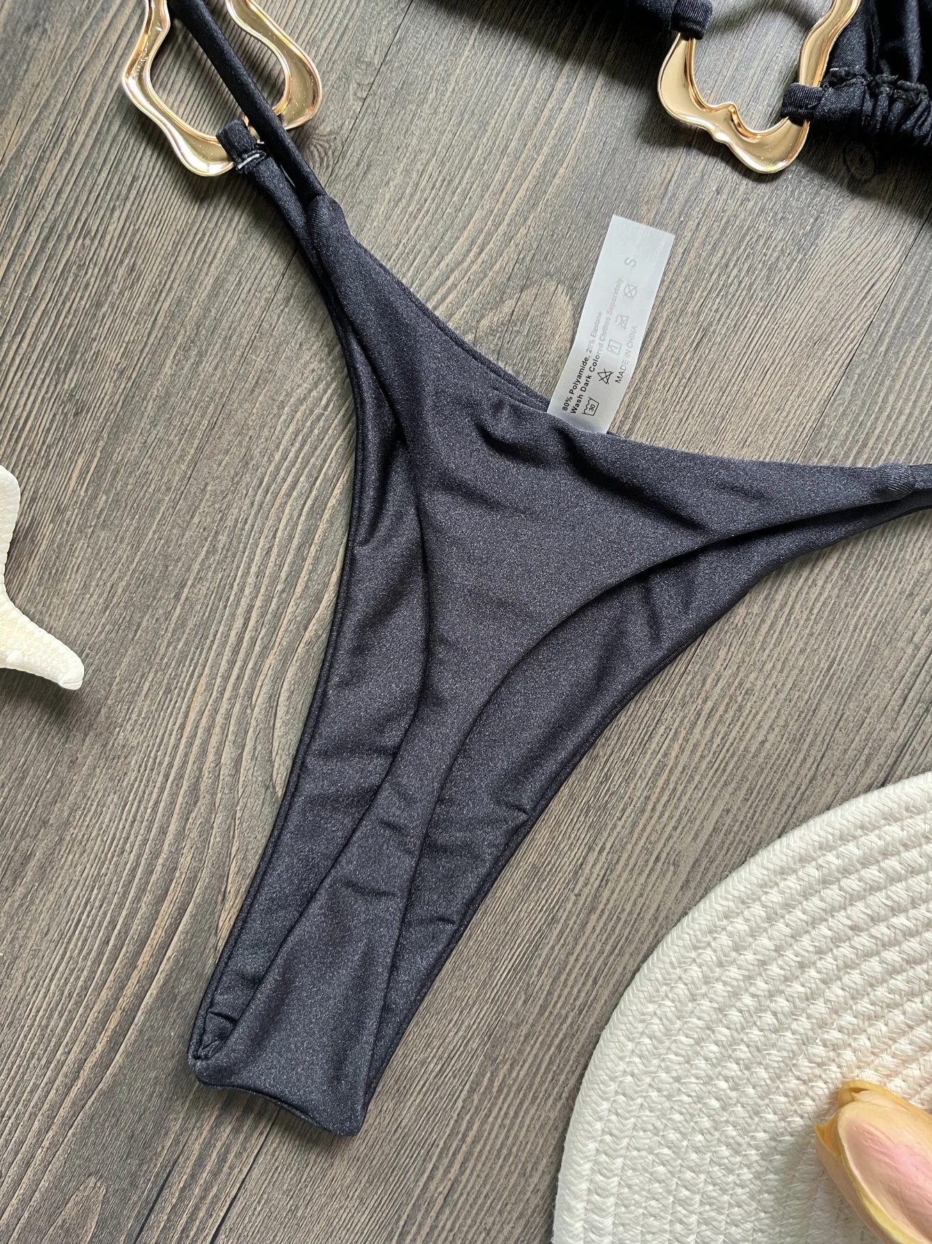 Metal Rings Halter Extreme Mini Micro Thong Bikini Female Swimsuit Women Swimwear Two-pieces Bikini Set Bather Bathing Suit Swim