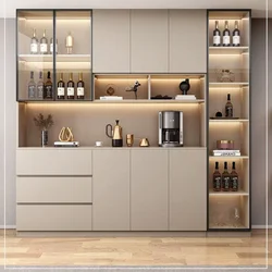 Présentoir à vin de luxe T1 pour armoire à vin, porte-verre en bois pour réfrigérateur, armoire à vin pour supermarché