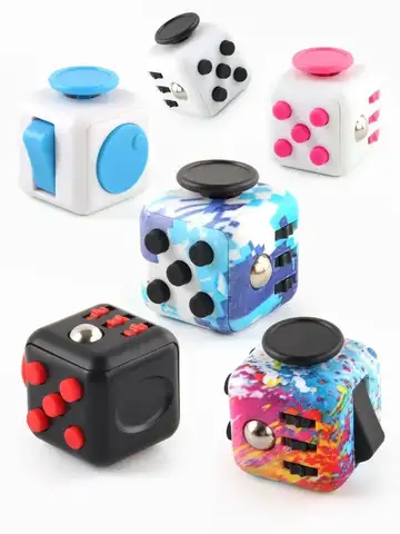 Fidget Cube Antistress Hand Spinner Decompression Toy for Autism ADHD Anxiety Sensory Toys for Kids Adults Stress Relief Toys