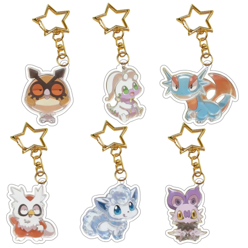 

Акриловый брелок для Dratini Primal Purrloin Decidueye, аниме, мультяшный рюкзак, подвеска, украшение, брелок для ключей, аксессуары, подарок