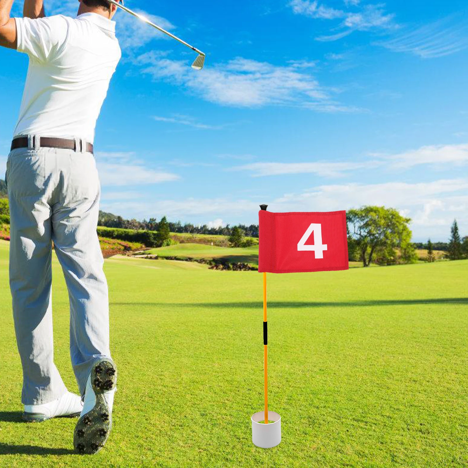 

Golf Accessories Detachable Portable Number Golfing Training Nylon Numbered