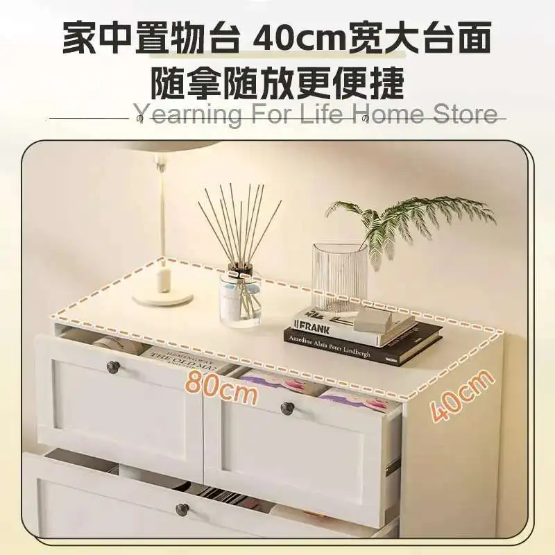 

5-Drawer Dresser Iron Chest of Drawers Living Room Bedroom Storage Cabinet Steel Locker Multi-layer Floor Cabinet Bedside Vanity