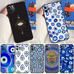 Nazar Boncuğu Evil Eye Cover Case For iPhone 16 15 14 13 12 11 Pro Max XS XR X 12 13 Mini 16 15 Plus Fundas
