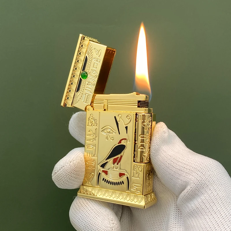 Good Luck HYD-R10-056 97 Return Commemorative Side Sliding Sonic Kerosen Lighter Metal Special for Men