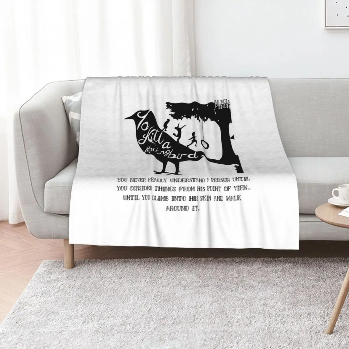 To Kill A Mocking Bird Throw Blanket blankets ands sofa bed Nap Warm Personalized Gift Sleeping Bag Blankets