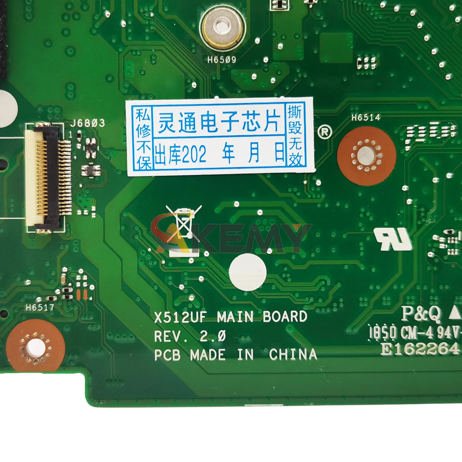 X512UB Laptop Moederbord Voor ASUS VivoBook X512UB A512U Y5100U X512U F512U V5000UA X512UF Moederbord Met I3 I5 I7 CPU testen OK