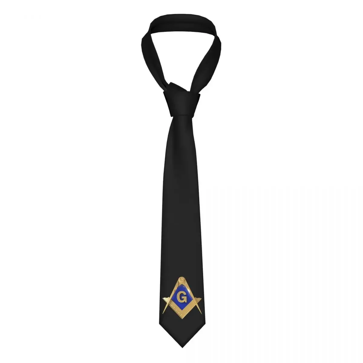 

Custom Gold Square Compass Masonic Freemason Ties Men's Fashion Silk Freemasonry Mason Necktie for Wedding