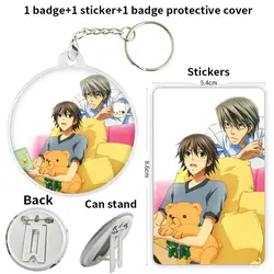 Junjou Romantica Takahashi Misaki Anime Character Game Soft Button Badge Brooch anchor Peripherals Pininsignias personalizables