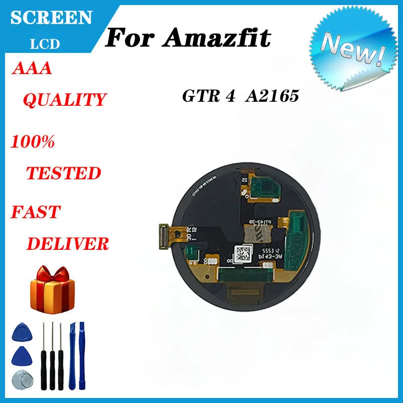 For Huami Amazfit GTR 4 A2165 A2166 LCD Screen Display Smart Watch Accessories Replace And Repair Parts