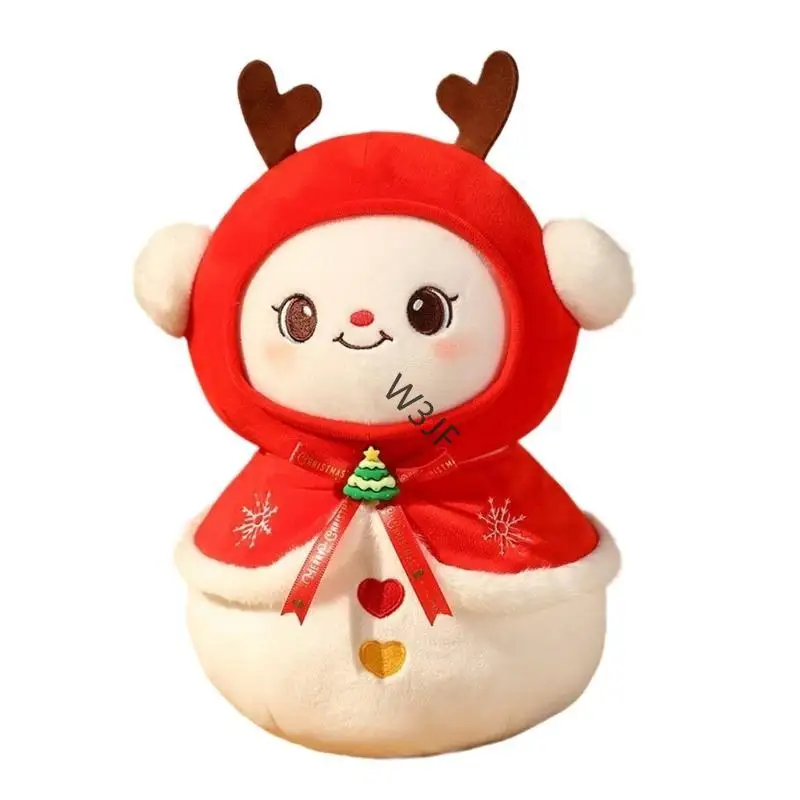 W3JF Schattige kerstboom Plush Toy Snowman Soft Pillow For Kids Festieve Decors