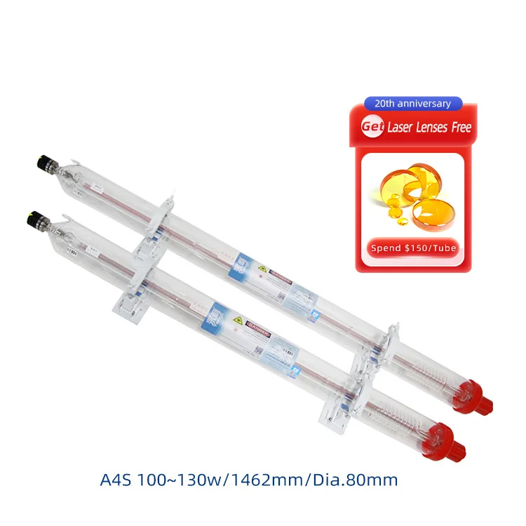 

Yongli Factory Direct Sale Accessories Co2 Tubo De Laser 100W 130W Laser Tube Equipment Parts With Competitive Price
