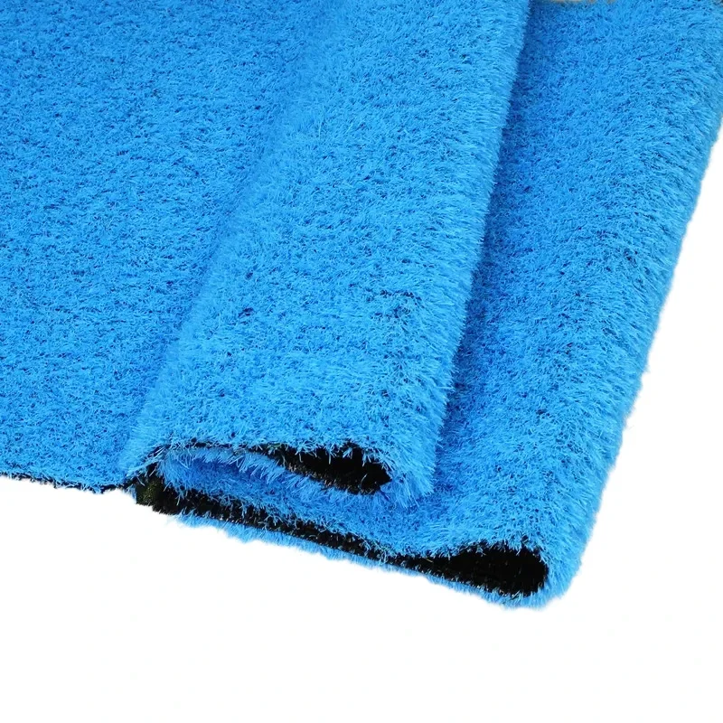 2026 High Quality Reusable Landscape Grass Artificial Grass Synthetic Turf Lawn Blue Carpet Mat