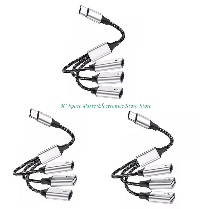 

SZ Type C — 3x Type C / 2x Type C+USB2.0/ 1x Type C+2xUSB2.0 OTG Кабель-адаптер Подача питания 60 Вт Быстрая передача данных