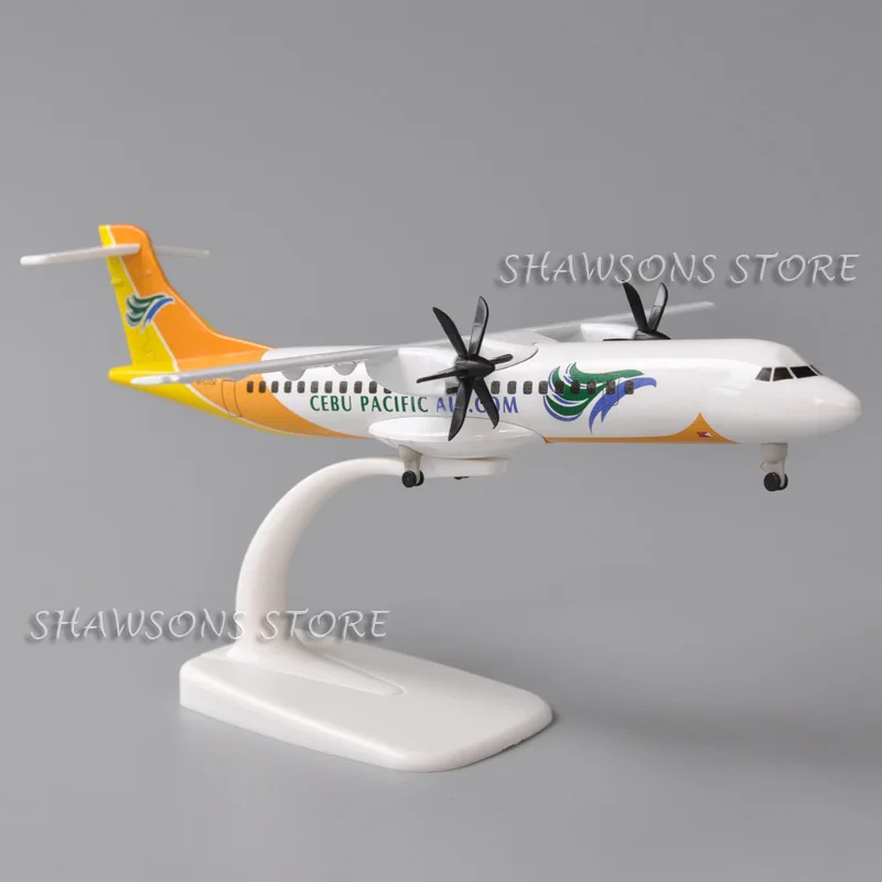 1:140 Diecast Metal Model Plane Toy ATR-72 Philippines Cebu Pacific Air Miniature Replica