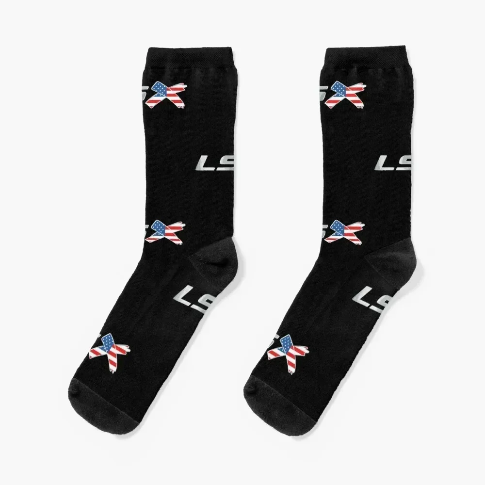 LSX Chrome 427 Bald Eagle Power USA Socks warm winter soccer anti-slip Lots christmas gift Women Socks Men's