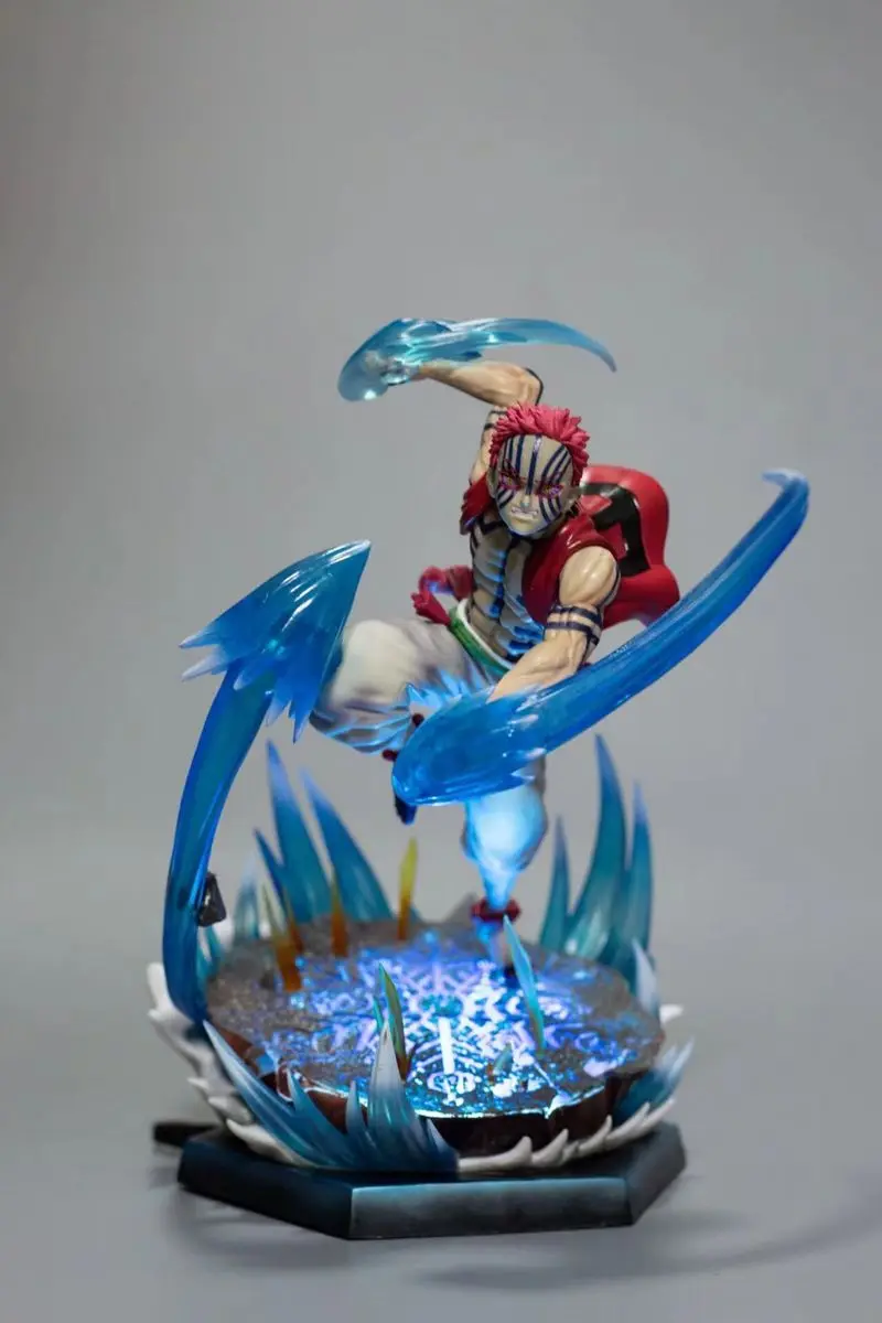 ​ 2025 Demon Slayer Kimetsu No Yaib Akaza Upper Moon Three Battle Pose 26 см Аниме Фигурка Статуя Украшение рабочего стола Подарок ​