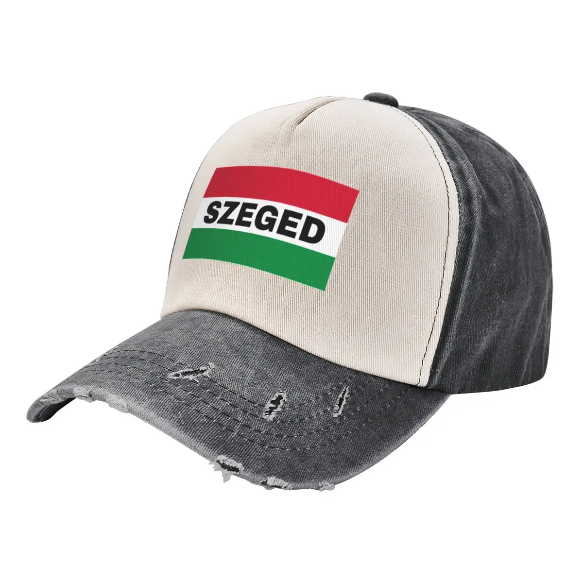 

Szeged City in Hungarian Flag Baseball Cap Snapback Cap Men's Baseball Women's