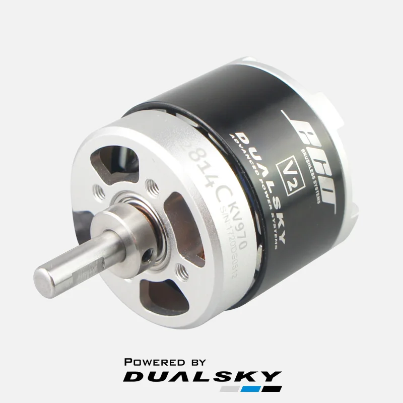 Dualsky ECO2814C Outer Rotor Motor, Performance Matches 3536EA for Fixed Wing Aircraft