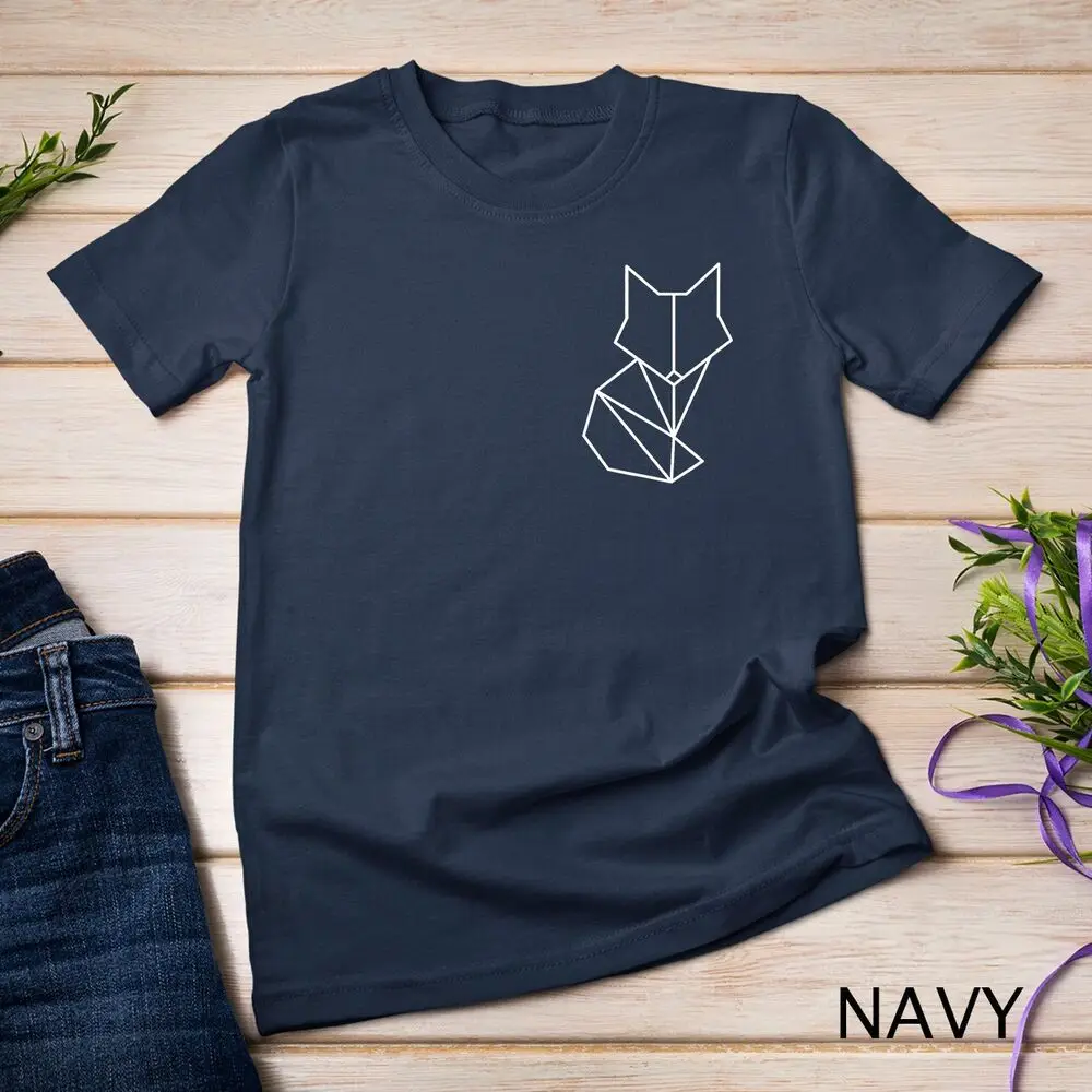 

Cute Fox Geometric Silhouette Just A Girl Who Loves Foxes Shirt Unisex T-shirt Men's and women's T-shirts