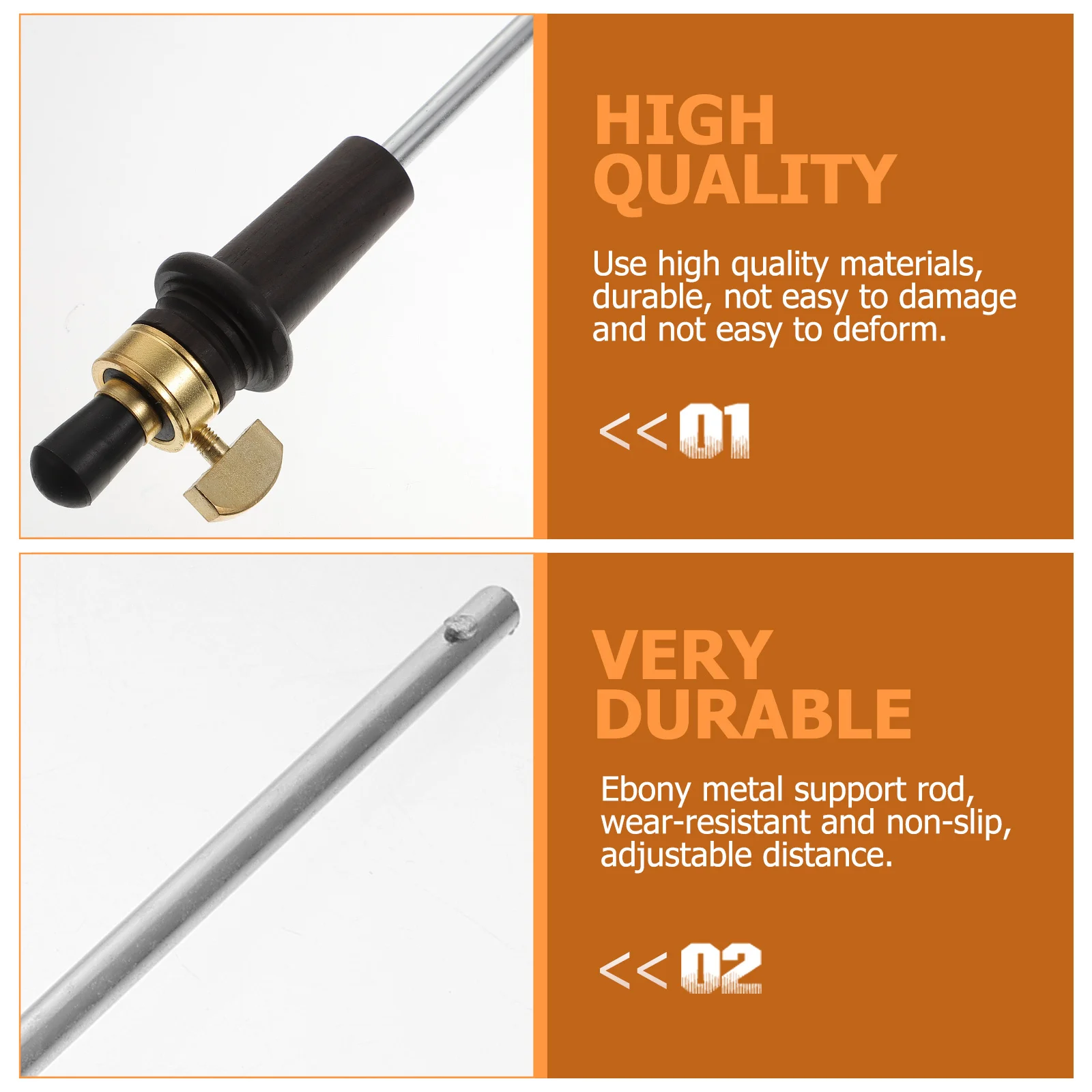 

Cello Ebony Tail Rod Premium Endpin Support Durable Cello Accessory For Professional Musicians Instrument Part