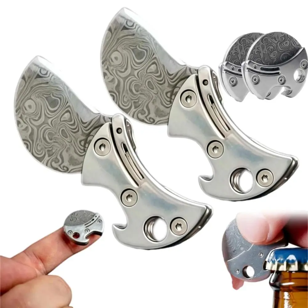 Abridor de Garrafas de Titânio Fofo: Design Prático, Estilo Divertido, Cortador EDC Compacto, Abridor de Latas para Uso Diário