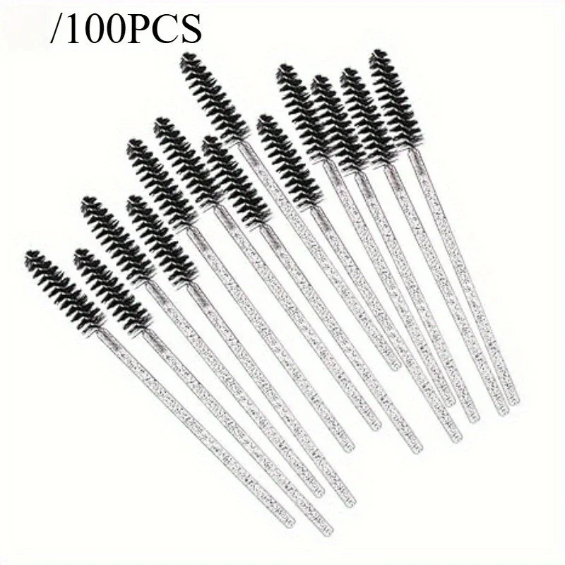 Brosse à cils jetable 50/100 pièces, baguettes de Mascara, pinceaux de maquillage, Kits applicateurs pour Extensions de cils
