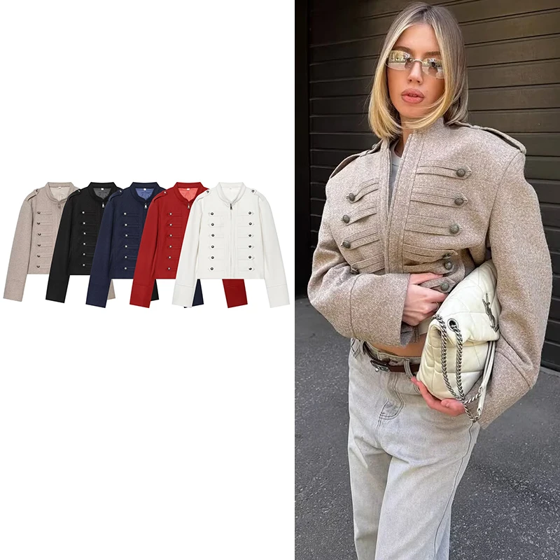 

Russian Autumn New Women's Jackets 2026 Chic Retro Slim Short Youth Street Warm Coats Women's Fashion Travel Joker Jackets