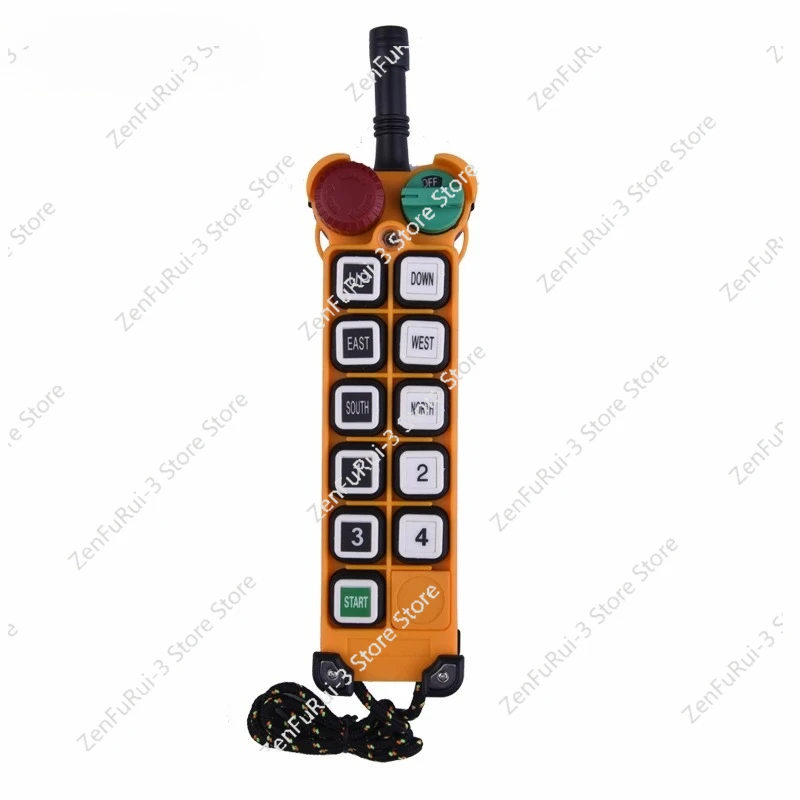 F24-10D 10 buttons double speed Industrial Wireless Radio Crane Remote Control switches Hoist overhead bridge Crane Lift control