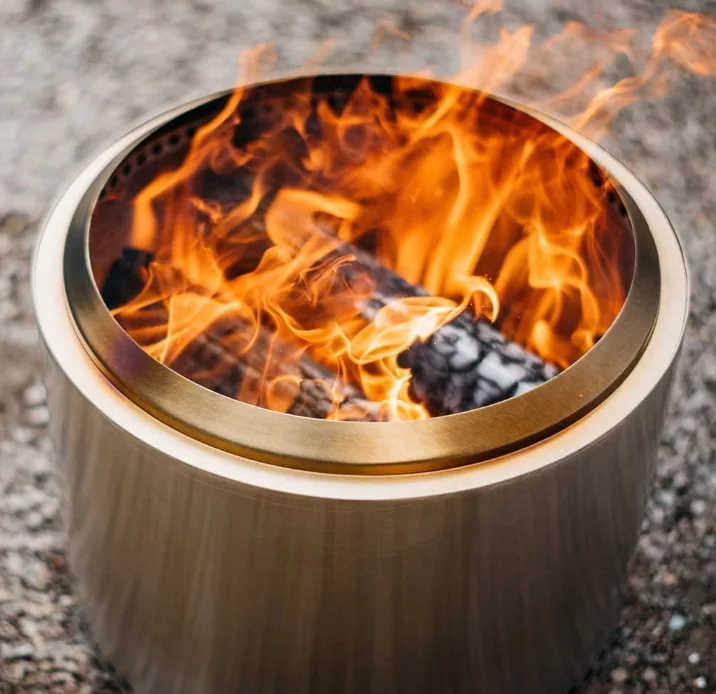 

Wholesale Stainless Steel Firepit for Outdoor Adventure Factory Supply Garden Carbonization Stoves Wood Burning Grill Cooking