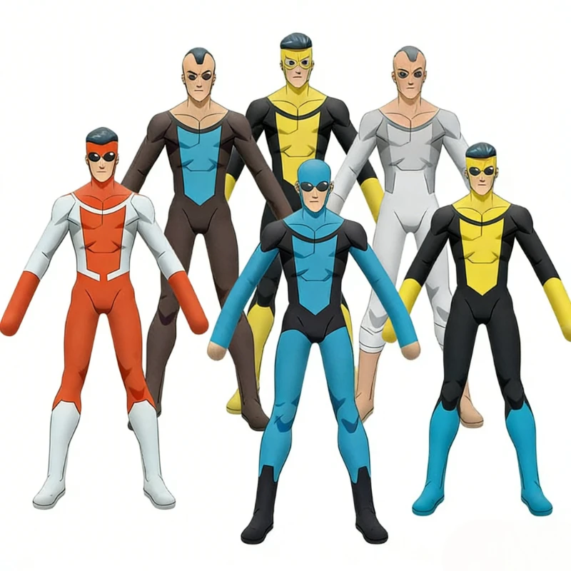 

28 см Аниме-фигурка Invincible Omni-Man DC Superhero, плюшевая кукла для косплея, абстрактная мышь, полноразмерная, с проволочным каркасом, подвижная, подарок