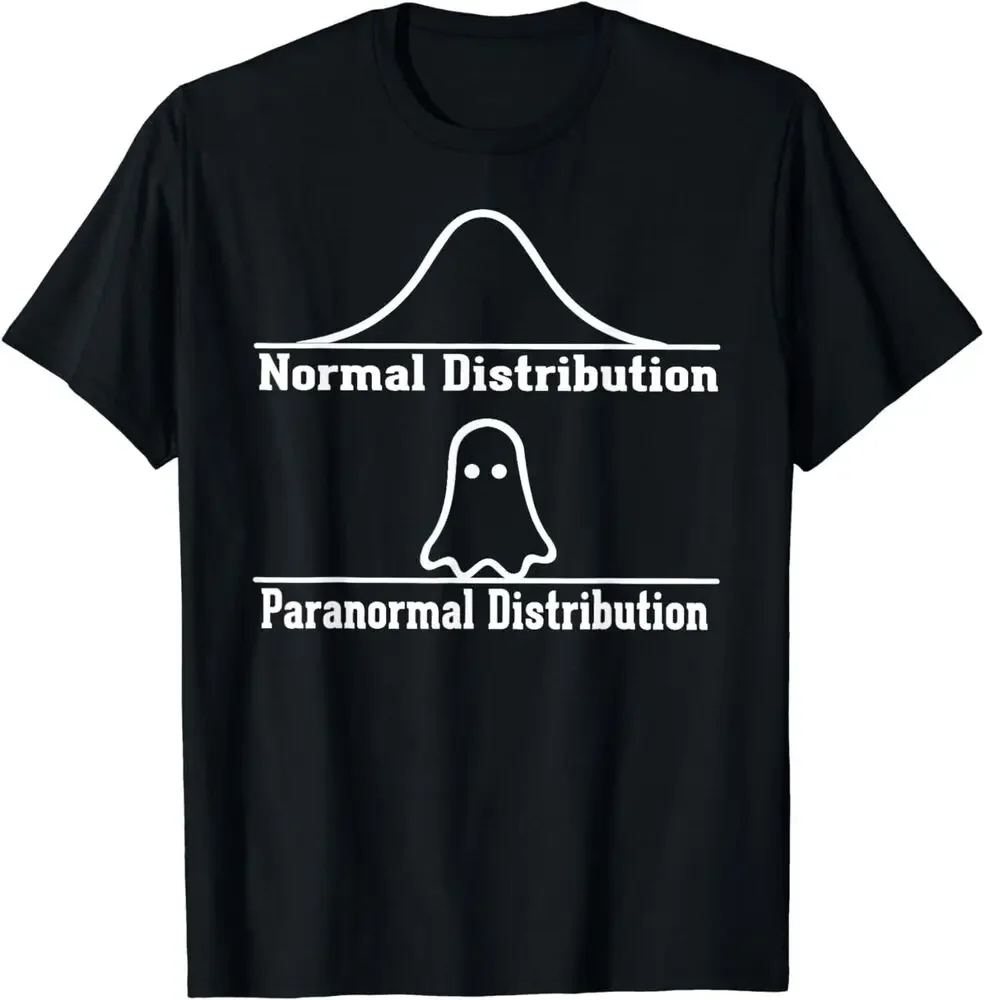 Normal Paranormal Distribution Math Joke Funny T-Shirt   Tees High Quality 100%Cotton Short Sleeve