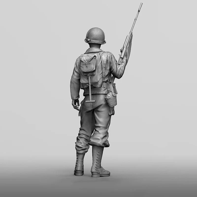 1/16 figura de ação do soldado do artilheiro da segunda guerra mundial gk modelo de resina figura soldado temas militares em estoque sem pintura