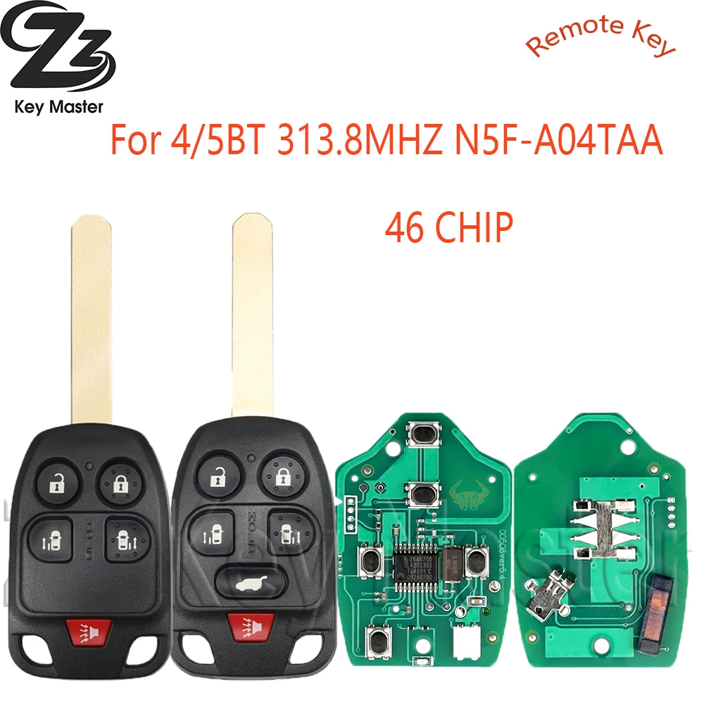 

Для Honda Odyssey EX 2011 2012 2013 2014 автомобильный пульт дистанционного управления Smart 313,8 МГц N5F-A04TAA ID46 PCF7961 чип PN:35118-TK8-A10/20