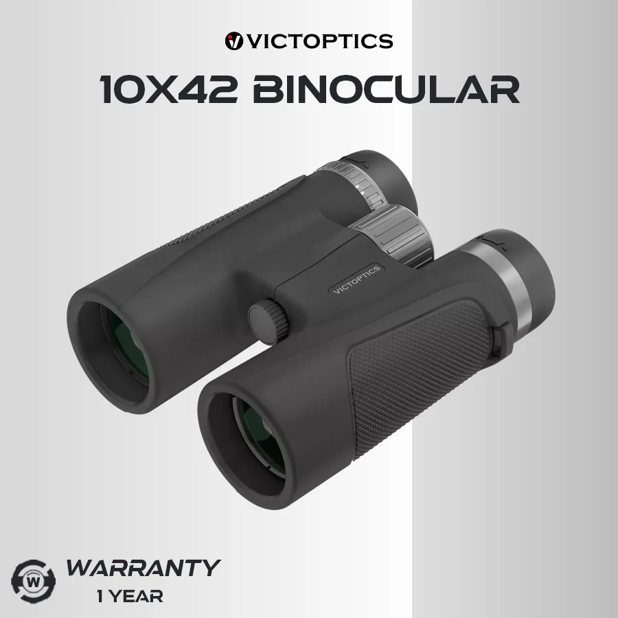 10x42 Binoculars 10X42 BAK7 Prism Multi-Coated Compact Lightweight Binoculars IPX3 Waterproof for Bird Watching Hunting Outdoor