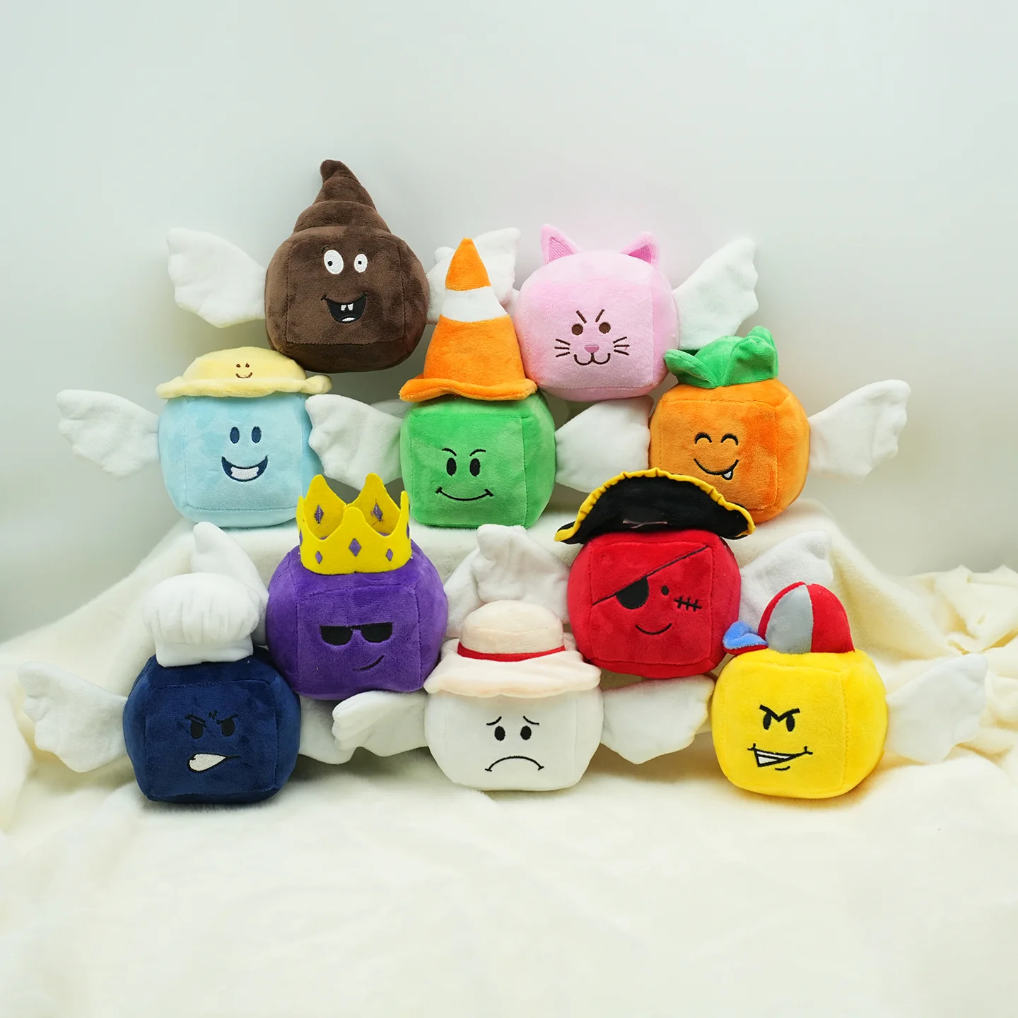 TreasuringU New Fruits Blox Plush Toys Become Luck Block Anime Game Stuffed Toy Devil Fruit Soft Dolls Kids Birthday Gifts