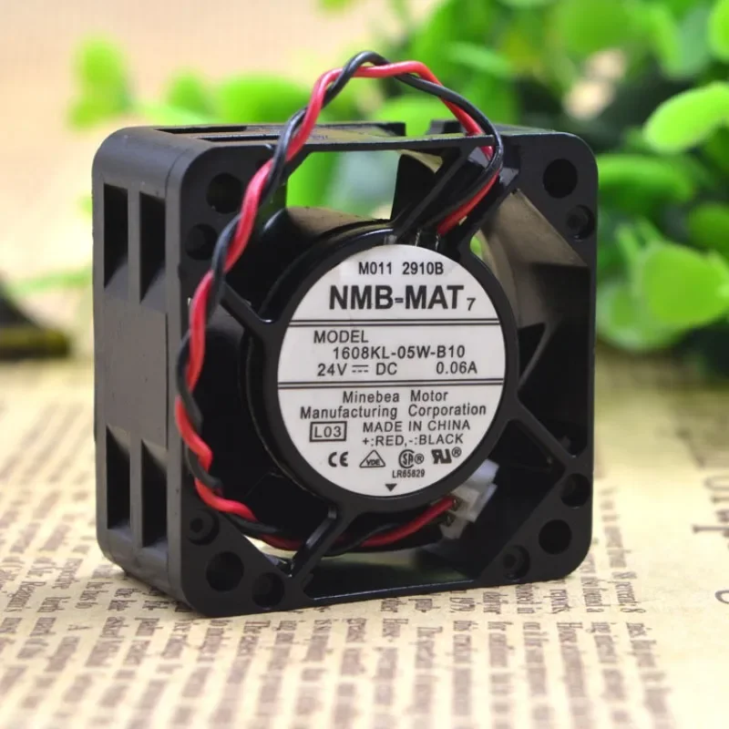 New CPU Fan For NMB 1608KL-05W-B10 24V 0.06A 4cm 4020 Double Ball Chassis Frequency Converter Fan 40*40*20mm