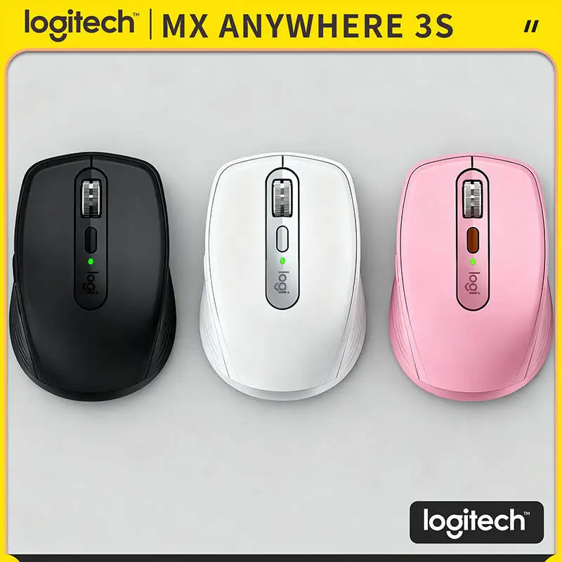 

Компактная мышь Logitech MX Anywhere 3S, эргономичный дизайн, перезаряжаемая, с быстрым прокруткой для портативных ПК Mac