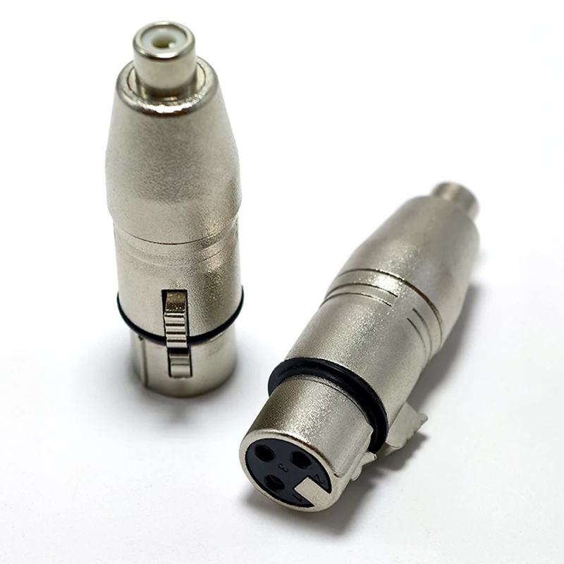 

1Pcs XLR to RCA Adapter, RCA Female to XLR Female Adapter Jack Plug Adapter