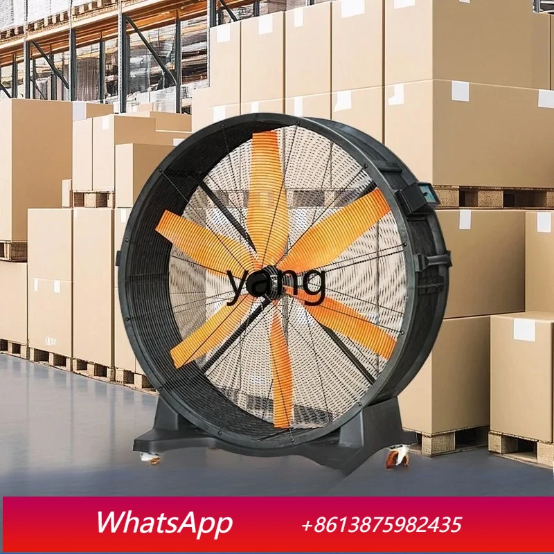 

Мощный мобильный напольный вентилятор LTT для мастерских и складов, большой коммерческий вентилятор с высокой мощностью и большим объемом воздуха, цилиндрический вентилятор.