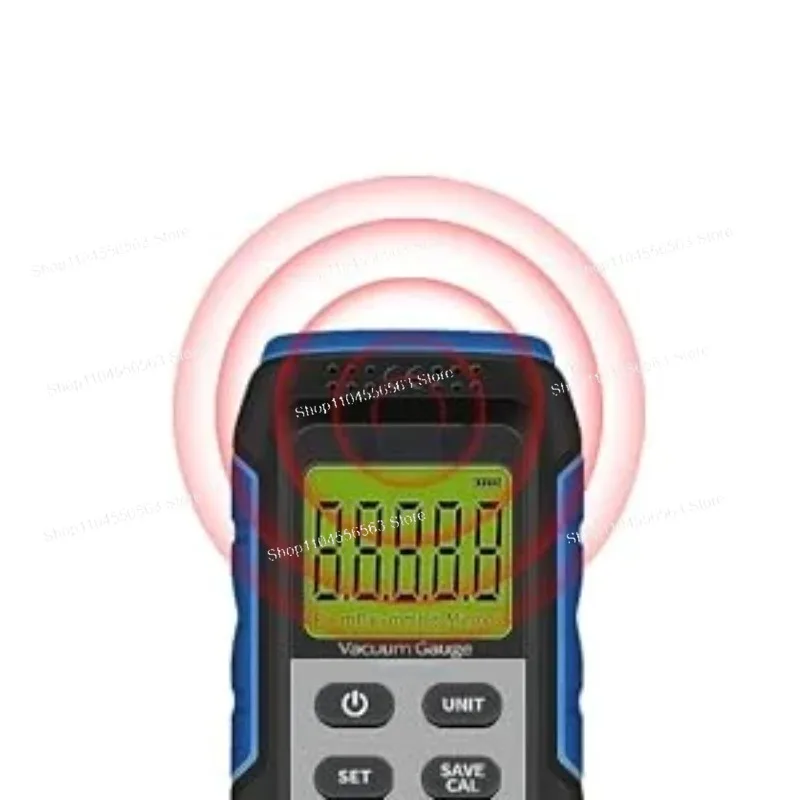 High-Accuracy Digital Vacuum Gauge (VMV-1): 0-30,000 Microns Range, 7/16-20UNF Interface