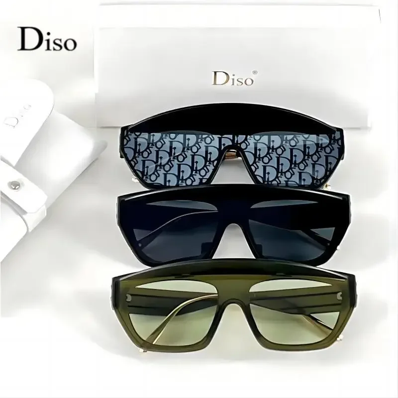 موضة جديدة حافة النظارات الشمسية المرأة 2025 قسط قطعة واحدة نظارات شمسية السيدات سبيكة الساقين حملق Oculos دي سول Feminino UV400 #4