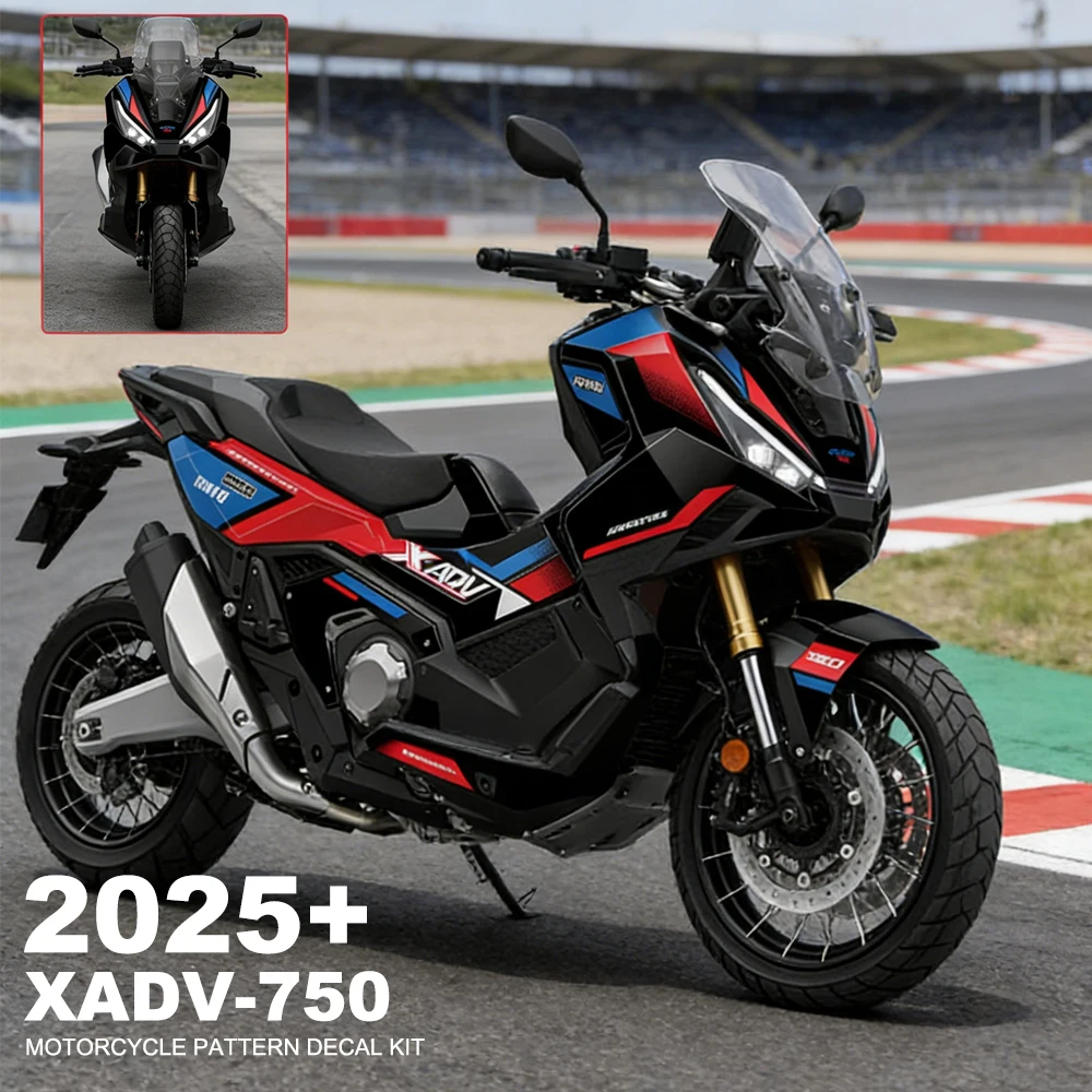 

Набор водонепроницаемых декоративных наклеек (декали) с рисунком «Цветы» для мотоцикла Honda X-ADV 750 2025 года, защита от царапин, полная покраска кузова