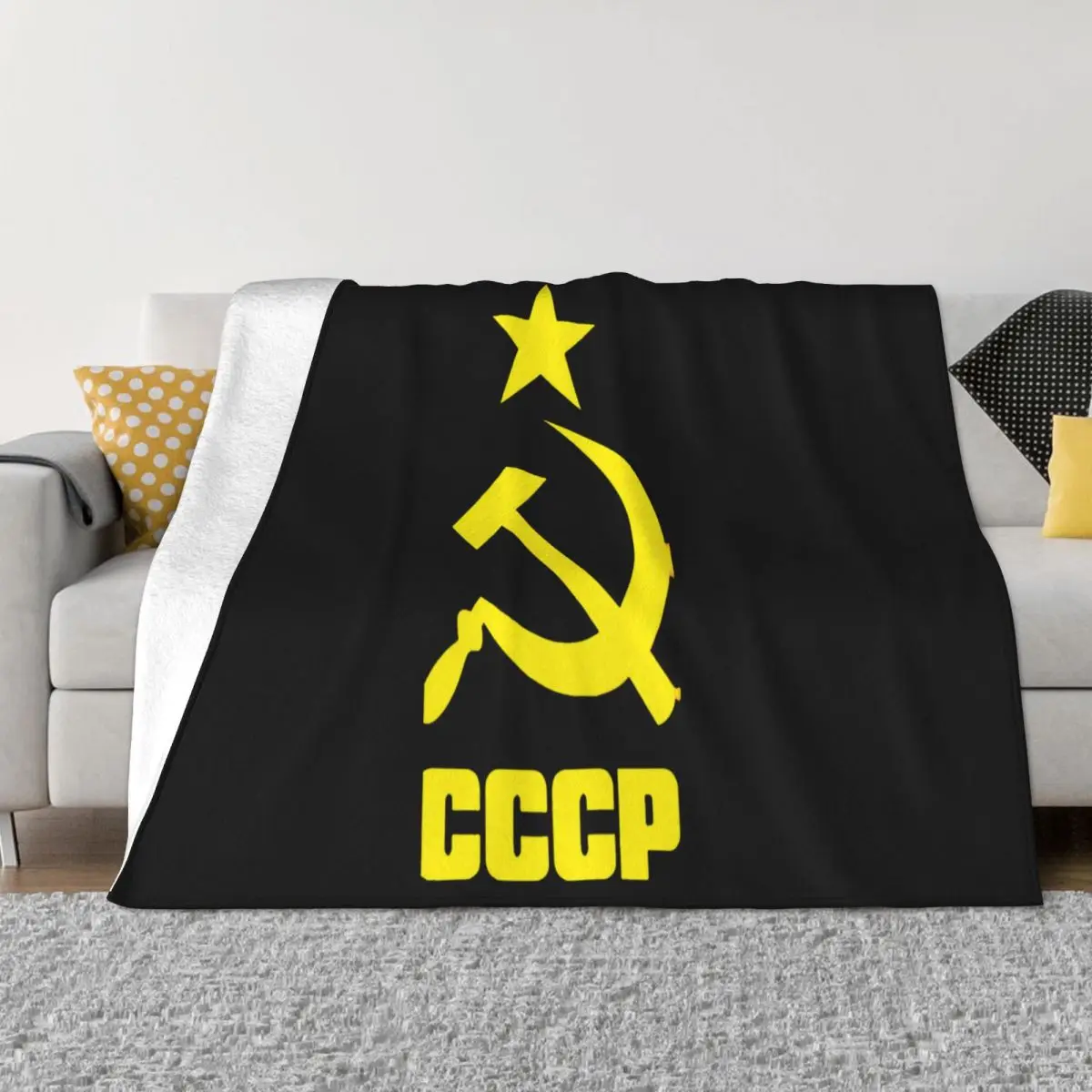 Midnite Stars Mens S 2019 Summer Cccp Russia S Men Soviet U Harajuku 2021 Latest Pure Throw Blanket