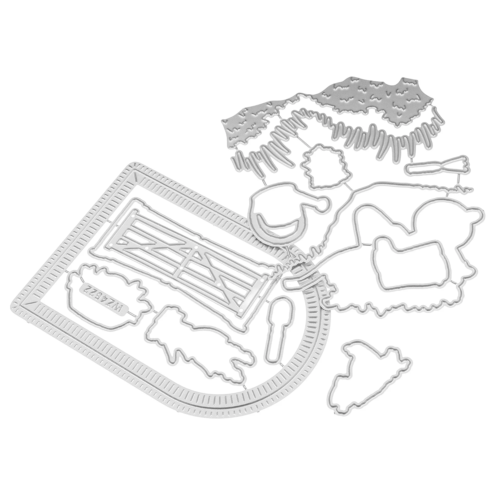 

Cuts Transparent Seal of Knife Mold Carbon Steel Embossing Stencil Wedding Template Dies