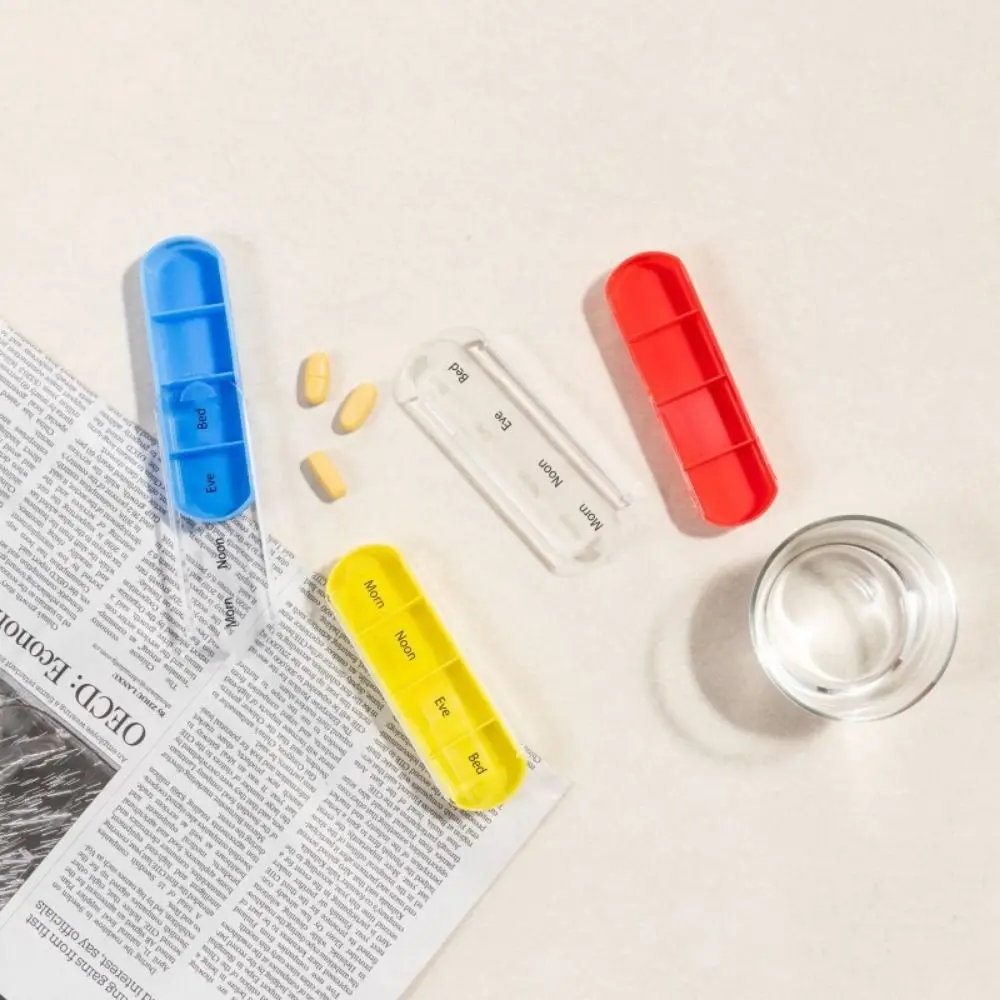 簡単開封 7日間ピルディスペンサーボックス 週間携帯用 密閉ピルケース 防湿 積み重ね可能 ピルボックス スプリッター 旅行用